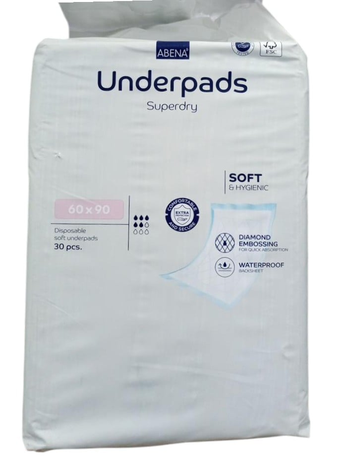 ABENA UNDERPADS SUPERDRY 30'S