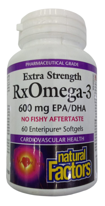 NATURAL FACTORS OMEGA 3 600MG 120S