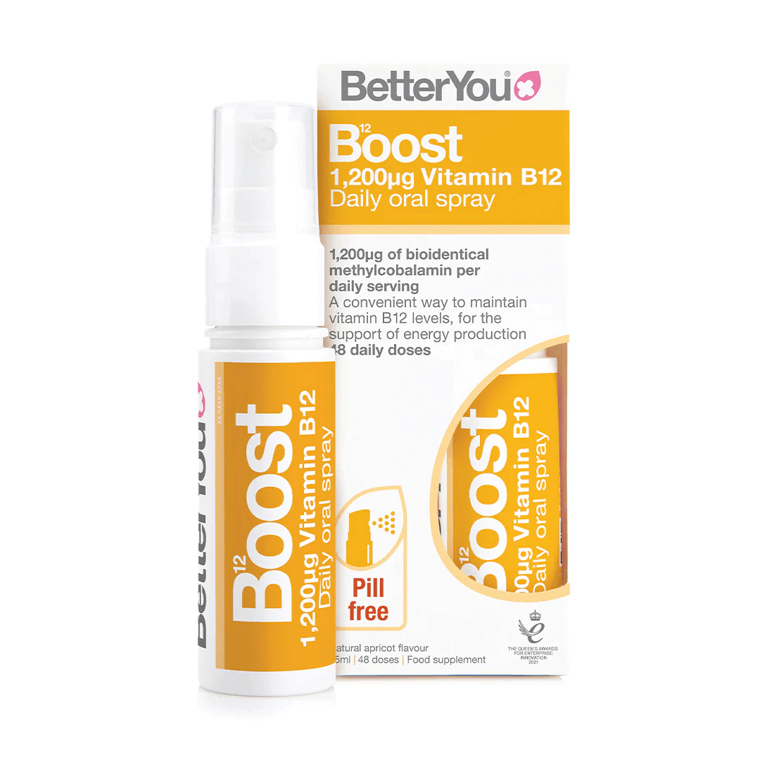 BETTER YOU BOOST 1200UG VITAMIN B12 DAILY ORAL SPRAY 48DOSES