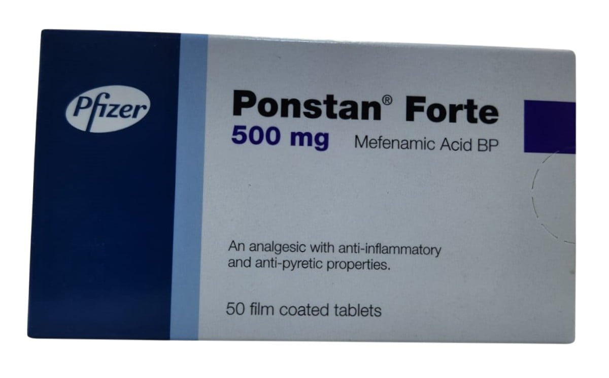 Pfizer Ponstan Forte Tablets 500mg, 50 Count