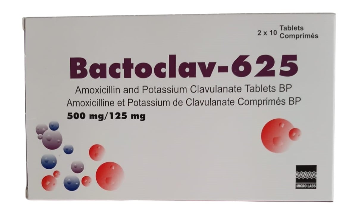 BACTOCLAV 625MG TABLETS 10'S