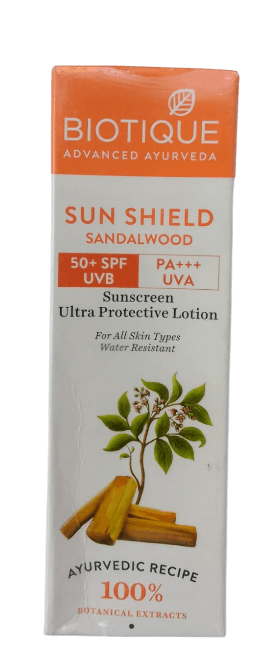 BIOTIQUE SUNSHIELD SANDALWOOD SPF 50 120 MLS