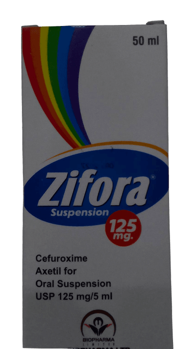 ZIFORA (CEFUROXIME) 125MG 50MLS