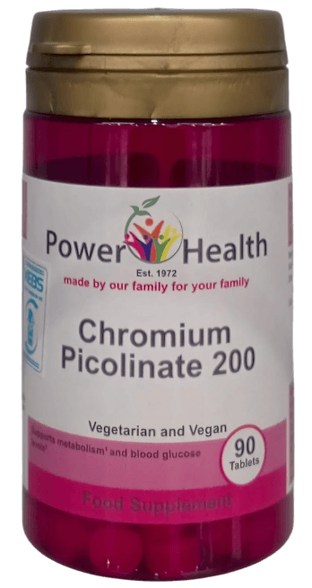 POWER HHEALTH CHROMIUM PICOLINATE 90'S