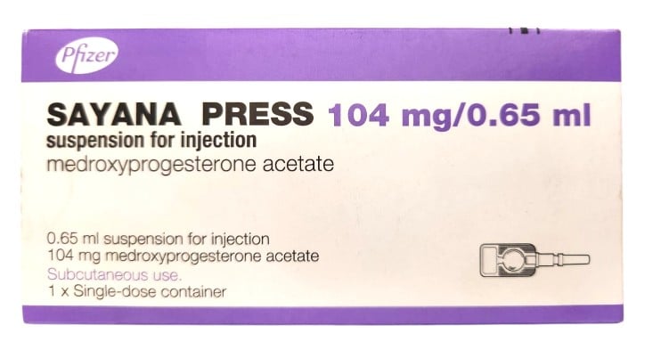 DEPO (SAYANA) INJECTION 104MG/0.65ML, 1'S