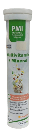 PMI MULTIVITAMIN = MINERAL EFFERVESCENCE TABS 20'S