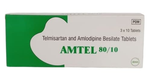 AMTEL 80MG/10MG TABLETS 30's