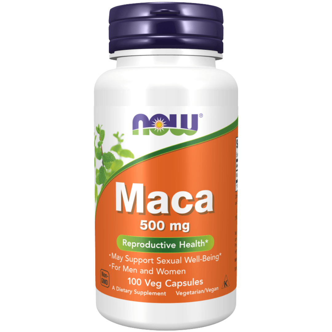 NOW MACA 500MG 100 VEG CAPSULES