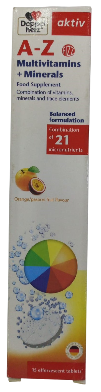AKTIV A-Z MULTIVITAMIN&MINERALS EFFERVERCENSE 15'S