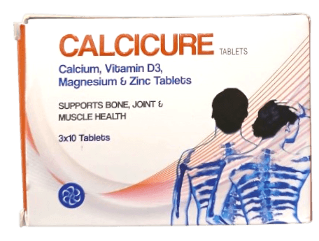 CALCICURE Ca/D3/Mg/Zn TABLET 30'S
