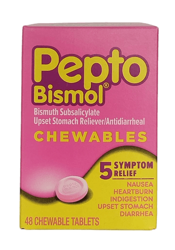 PEPTO BISMOL CHEWABLE TABLETS 48S