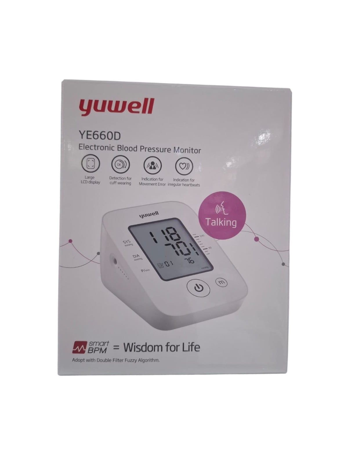 YUWELL YE660D ELECTRONIC BLOOD PRESSURE-MONITOR