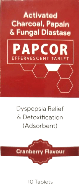 PAPCOR EFFERVESENCE TABS 10'S