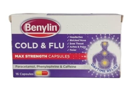 BENYLIN COLD&FLU DAY MAX CAPS 16'S