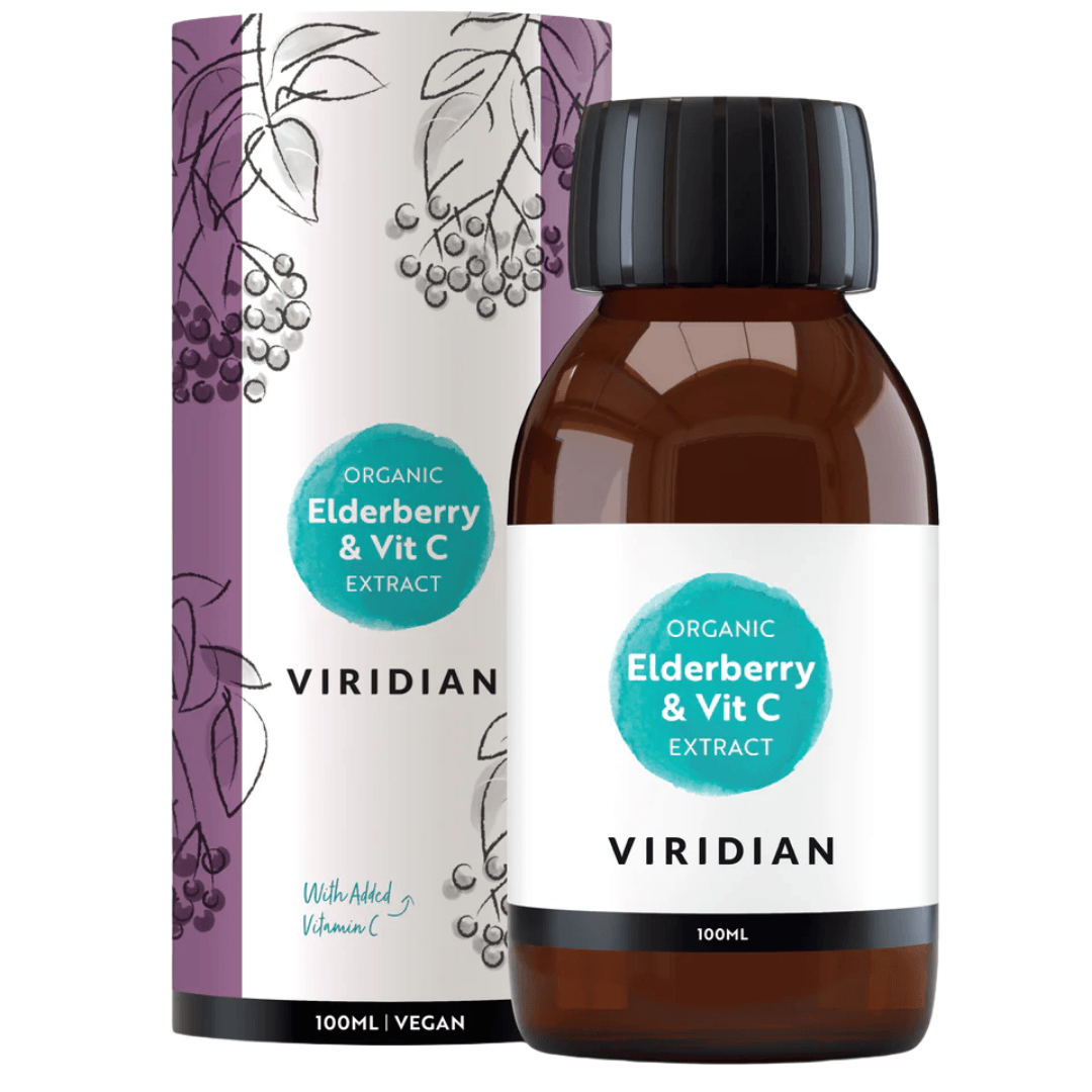 VIRIDIAN ORGANIC ELDERBERRY VIT C 100ML