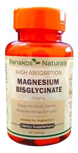PANAKOS MAGNESIUM BISYGLYCINATE 60s