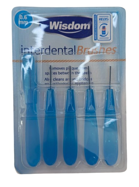 WISDOM INTERDENTAL BRUSH 0.6MM X-FINE