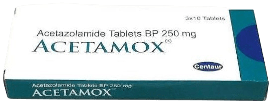 ACETAMOX 250MG (ACETAZOLAMIDE) TABLETS 30'S