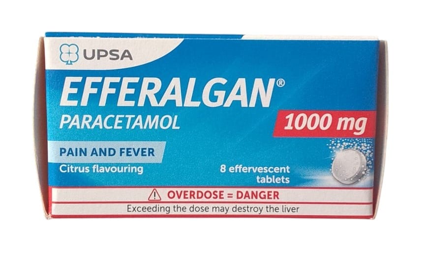 EFFERALGAN (PARACETAMOL) EFFERVESCENCE TABLETS 1000MG 8'S