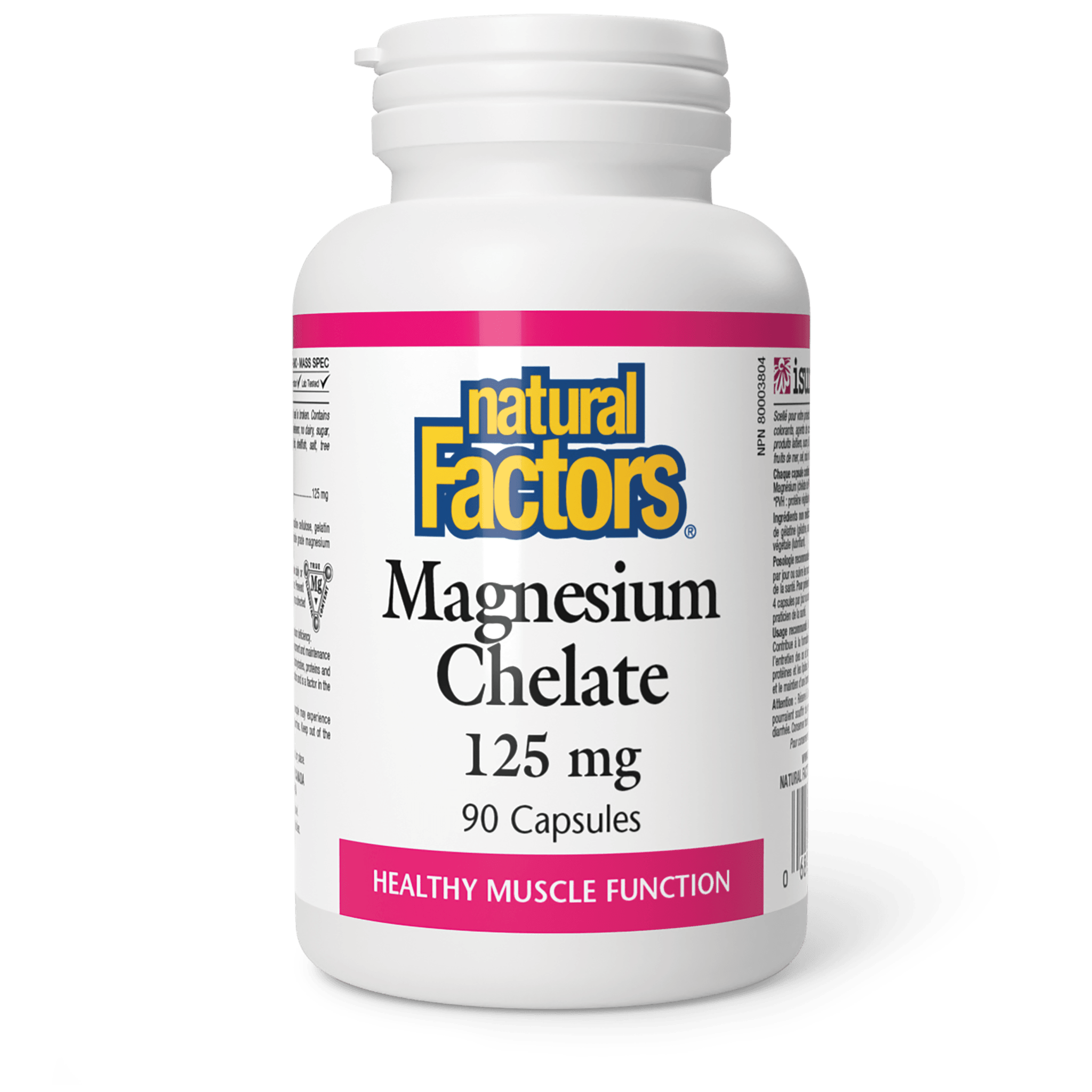 NATURAL FACTORS MAGNESIUM CHELATE 125MG 90CAPSULES