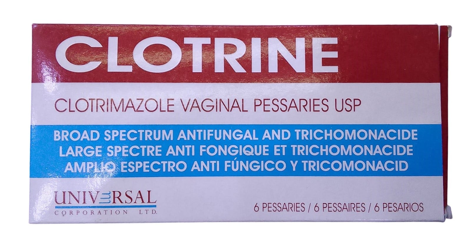 CLOTRINE 100MG PESS 6'S