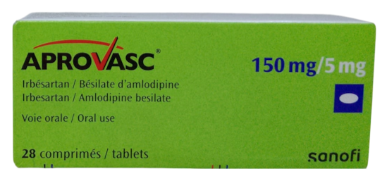 APROVASC 150MG/5MG TABLETS 28'S