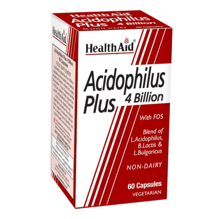 HEALTHAID ACIDOPHILUS with fos 60s