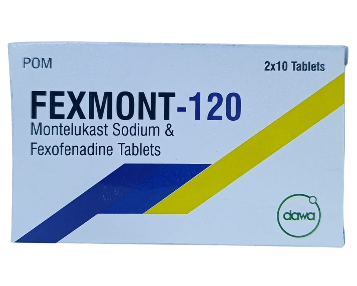 FEXMONT (FEXOFENADINE/MONTELUKAST) 120MG 20'S