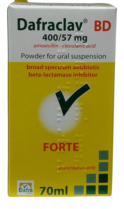 DAFRACLAV  SYRUP 457MG 70ML