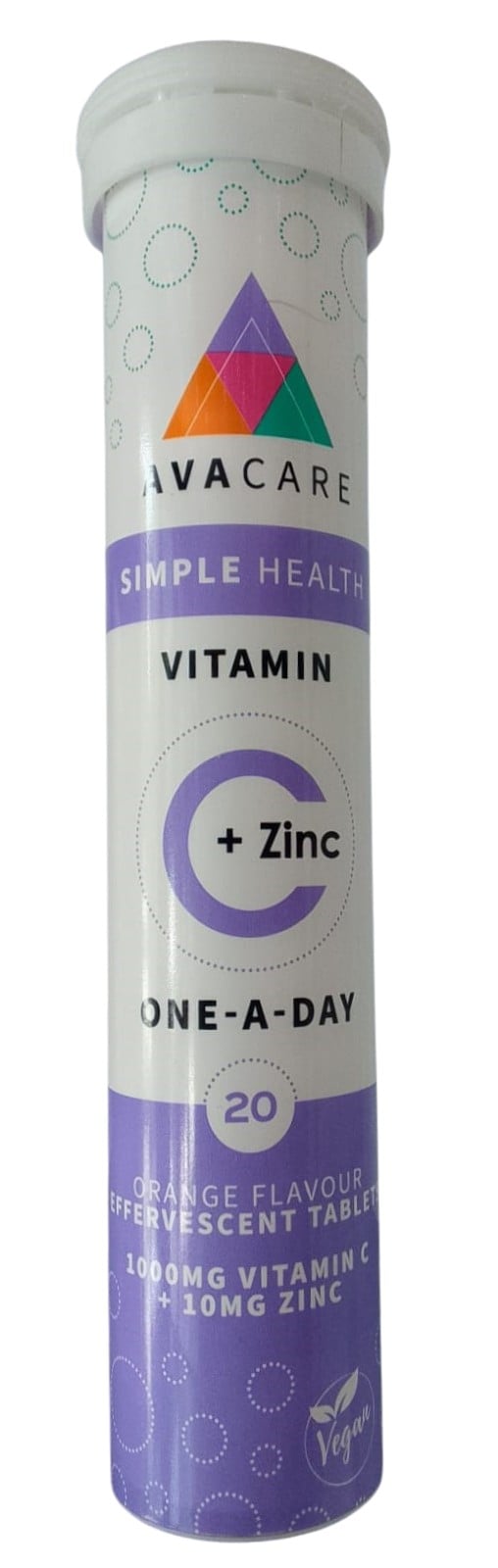 AVACARE VITAMIN C PLUS ZINC EFFER 20`S