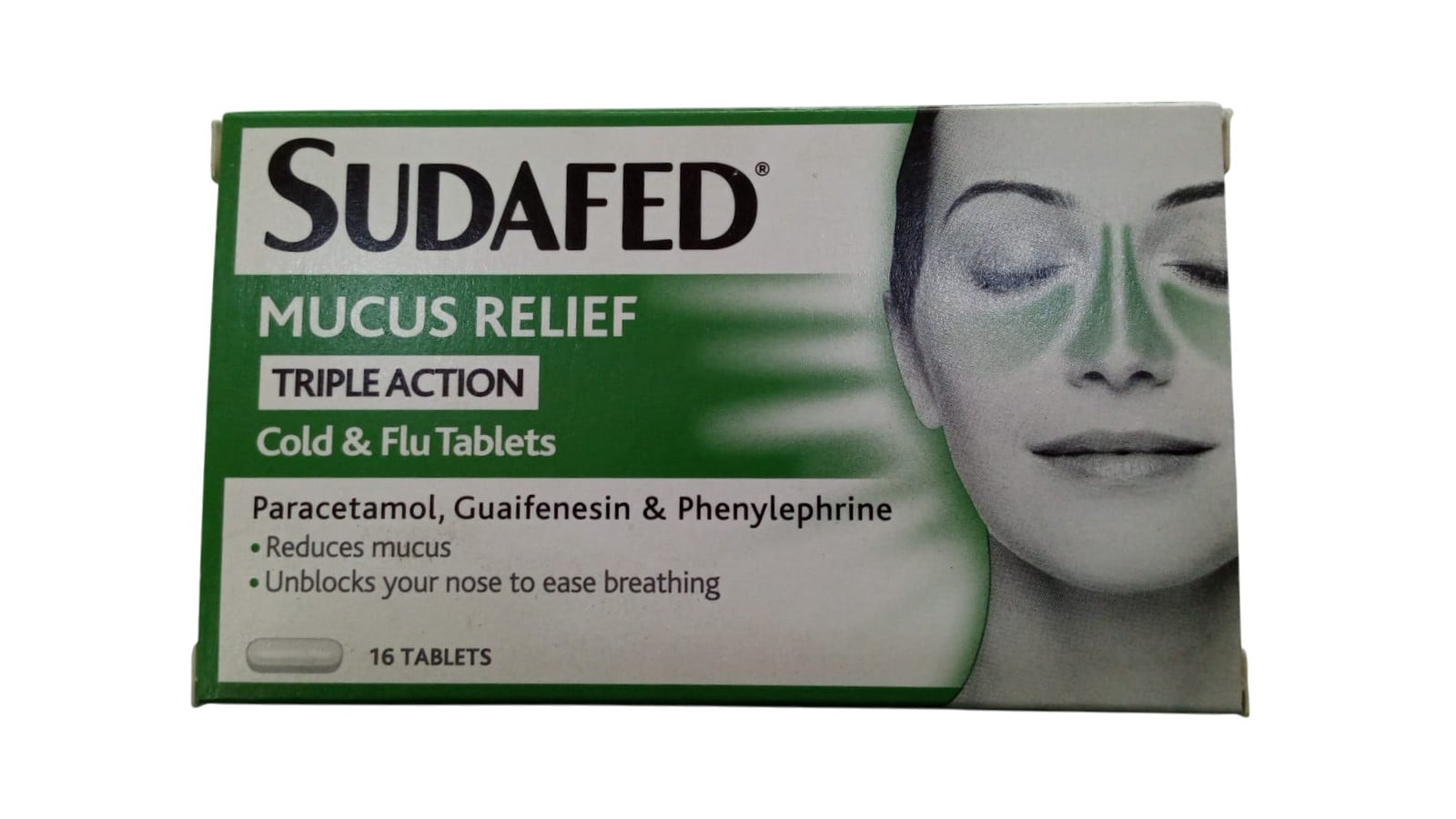 SUDAFED MUCUS RELIEF TRIPLE ACTION C & F CAPS 16S