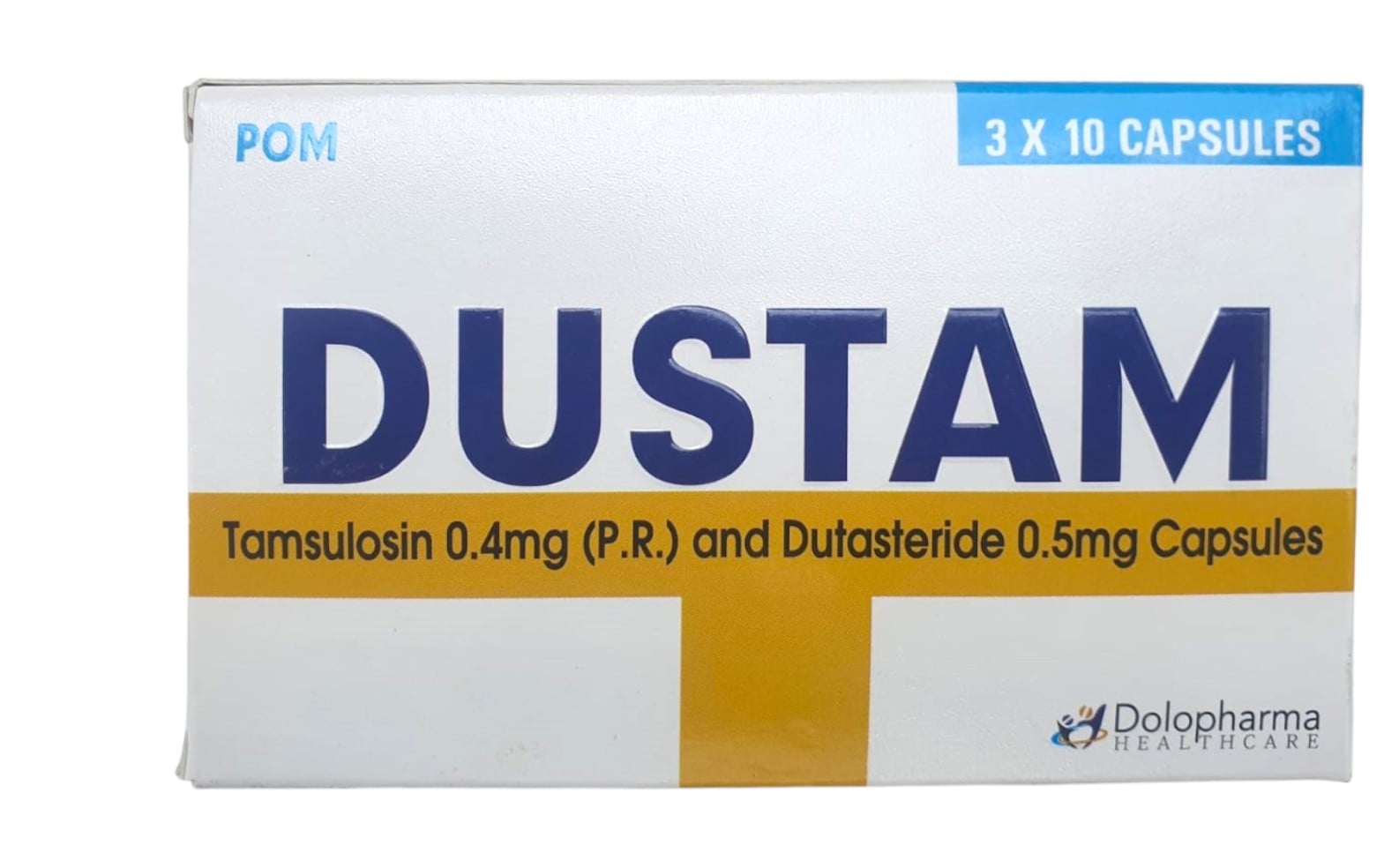 DUSTAM (TAMSULOSIN/DUTASTERIDE) 0.5/0.4 CAPSULES 30'S