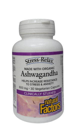 NATURAL FACTORS ASHWAGANDHA 600MG 30S