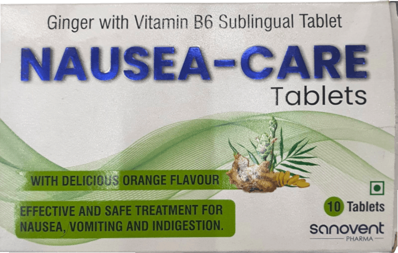 SANOVENT ORANGE NAUSEA-CARE TABLETS, 10 COUNT
