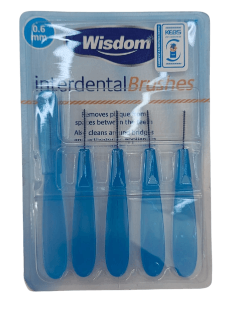 WISDOM INTERDENTAL BRUSH 0.6MM X-FINE