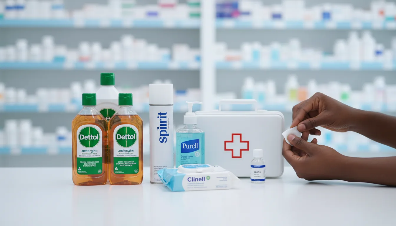 Antiseptics products at LifeMed Pharmacy Kenya