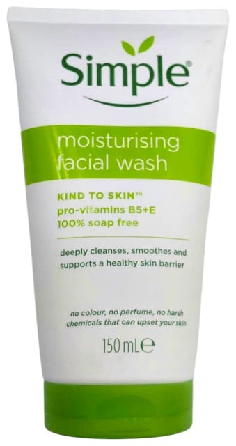 SIMPLE MOISTURISING FOAMING FACIAL WASH 150ML