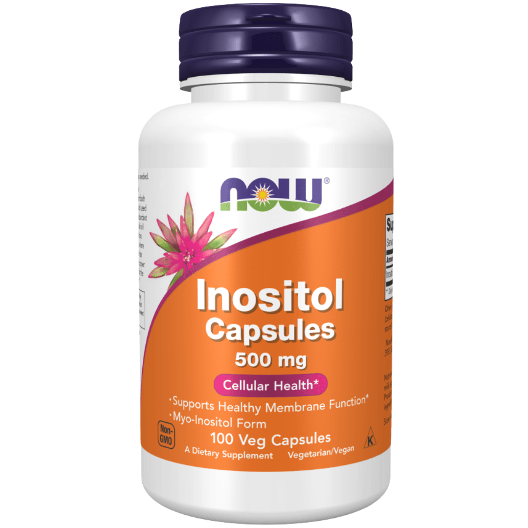 NOW INOSITOL CAPSULES 500MG 100VEGAN CAPSULES