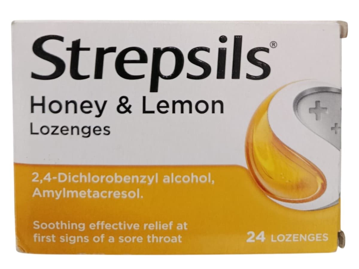 Strepsils Honey & Lemon Lozenges, 24 Count