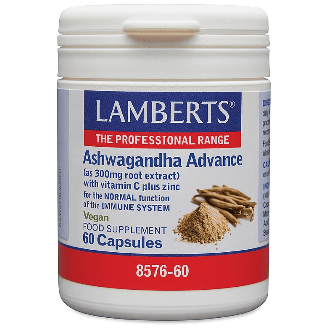 LAMBERTS THE PROFESSIONAL RANGE ASHWAGANDHA ADVANCE CAPSULES 60'S