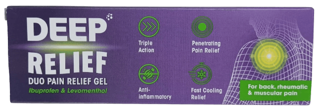 DEEP RELIEF DUAL ACTION GEL WITH IBUPROFEN, 50G