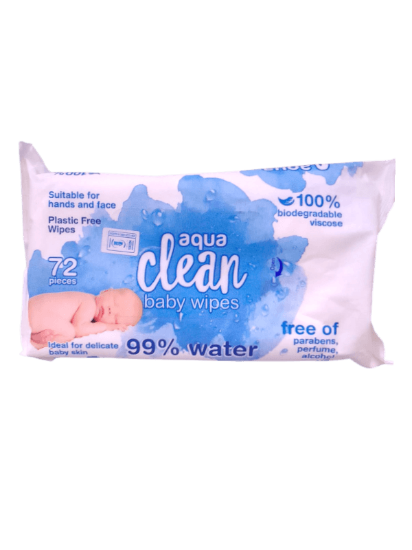 AQUA CLEAN BABY WIPES 72S