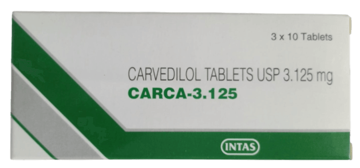 CARCA 3.125MG TABLETS 30'S