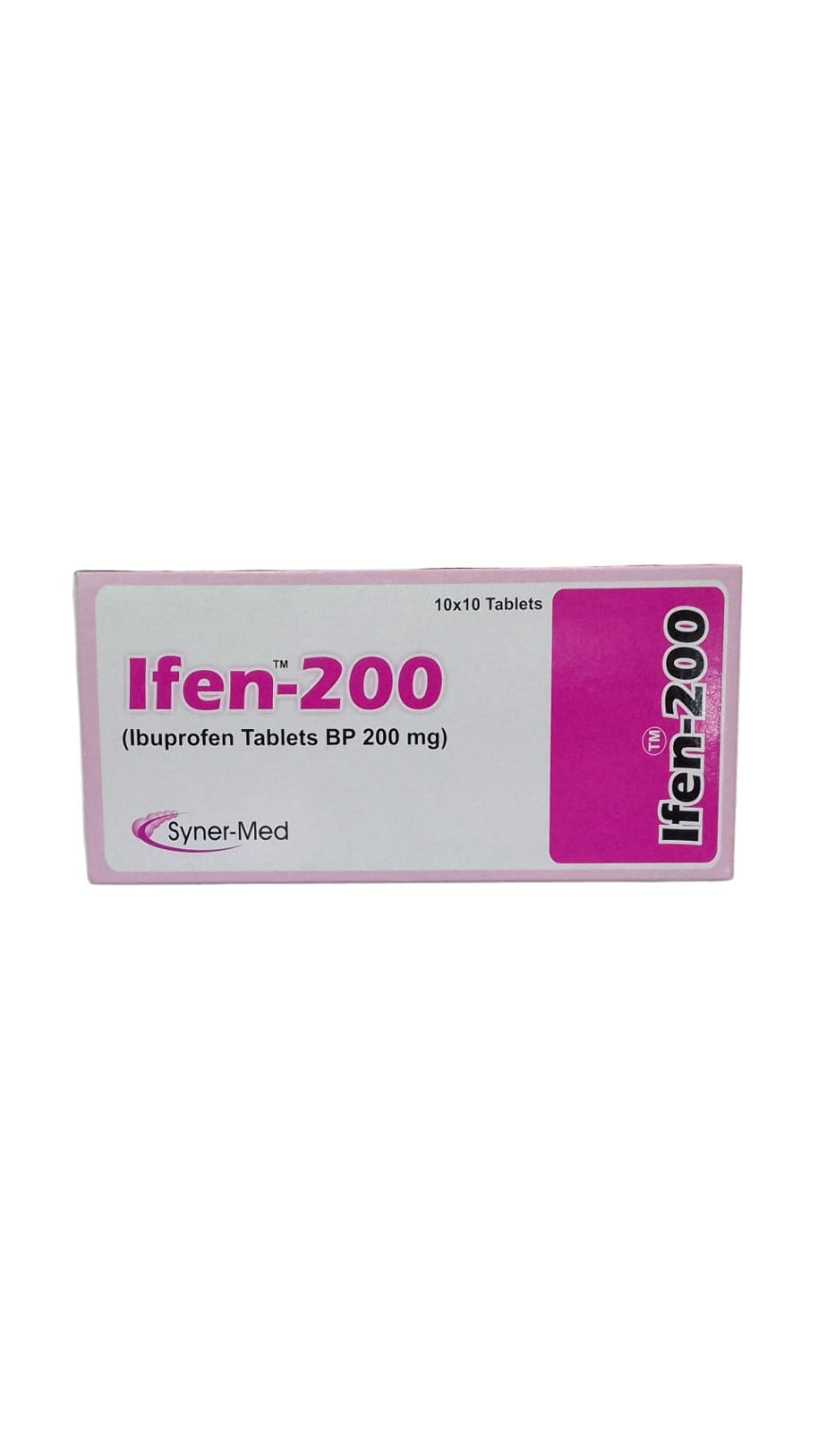 SYNER MED IFEN 200 IBUPROFEN BP 200MG 10x10 TABS