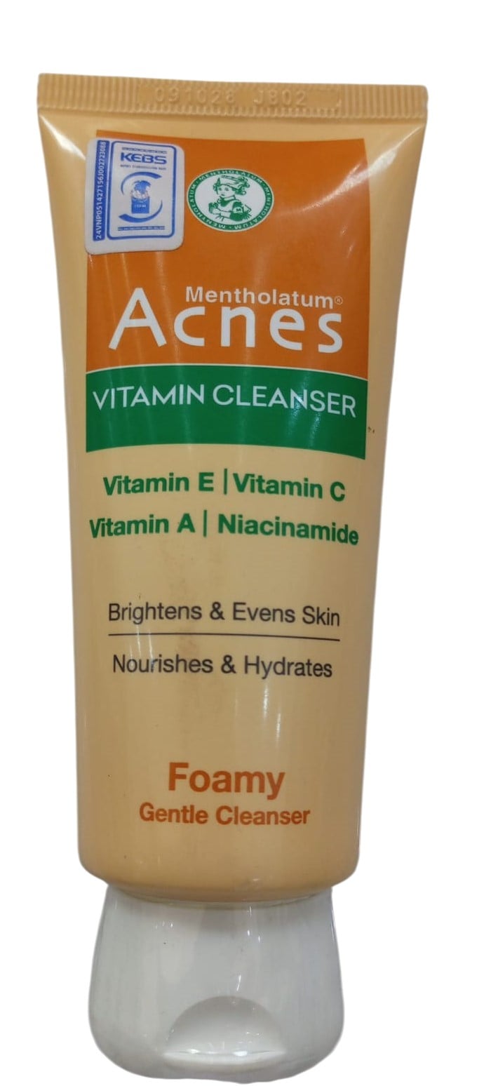 ACNES VITAMIN E/A/C/NIACINAMIDE FOAMING CLEANSER 50GMS