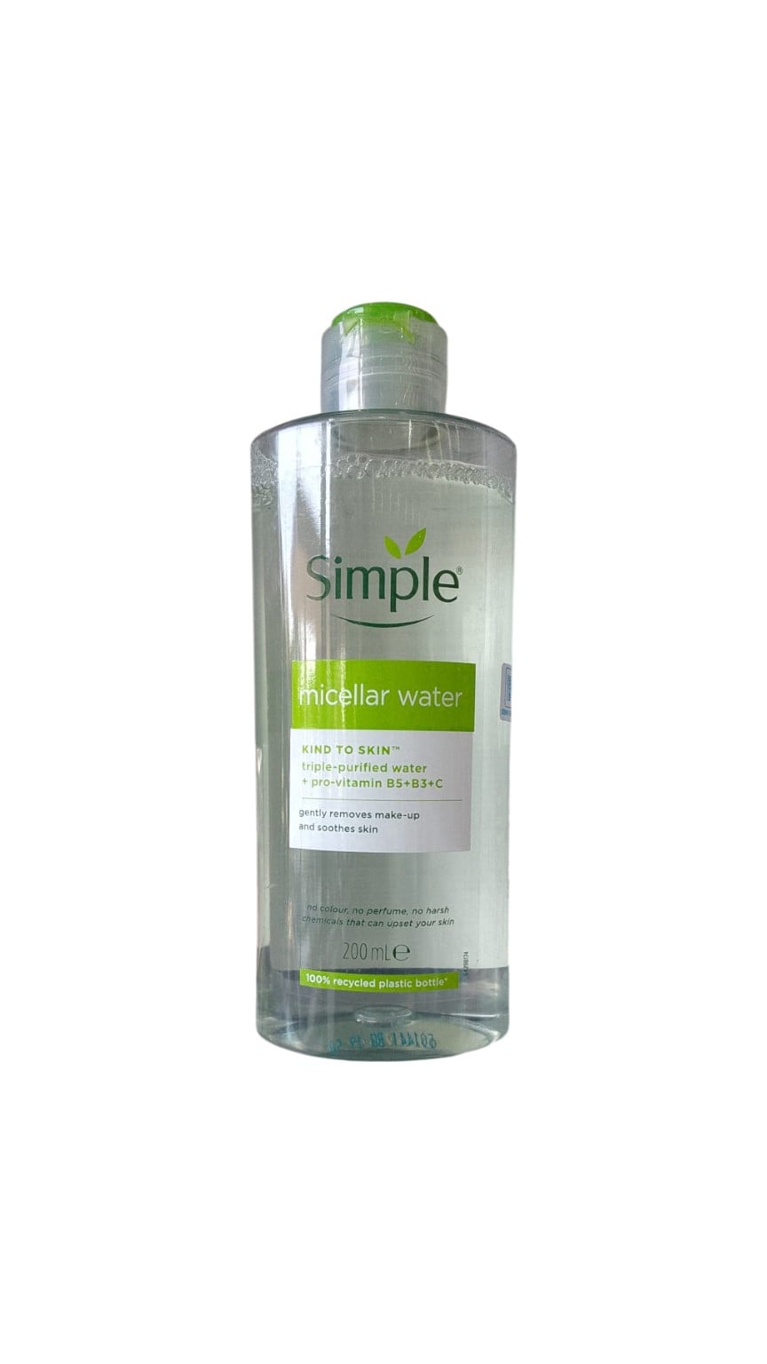 SIMPLE MICELLAR WATER KIND TO SKIN PRO VIT B5 B3 C 200ML