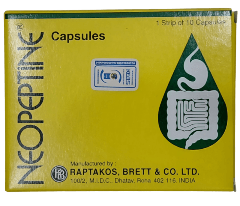 NEOPEPTINE DIGESTIVE ENZYMES CAPSULES, 100 COUNT