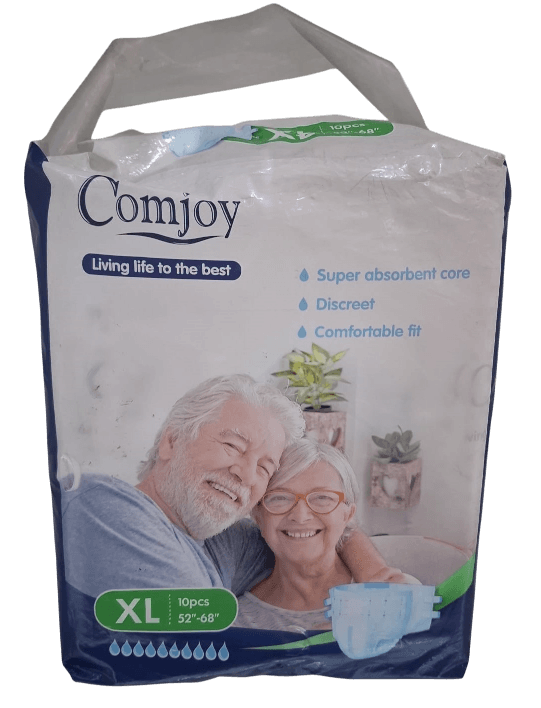 COMJOY ADULT DIAPERS XL 10S