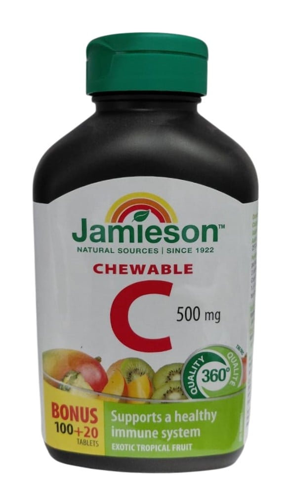 JAMIESON CHEWABLE C 500MG 120 TABLETS