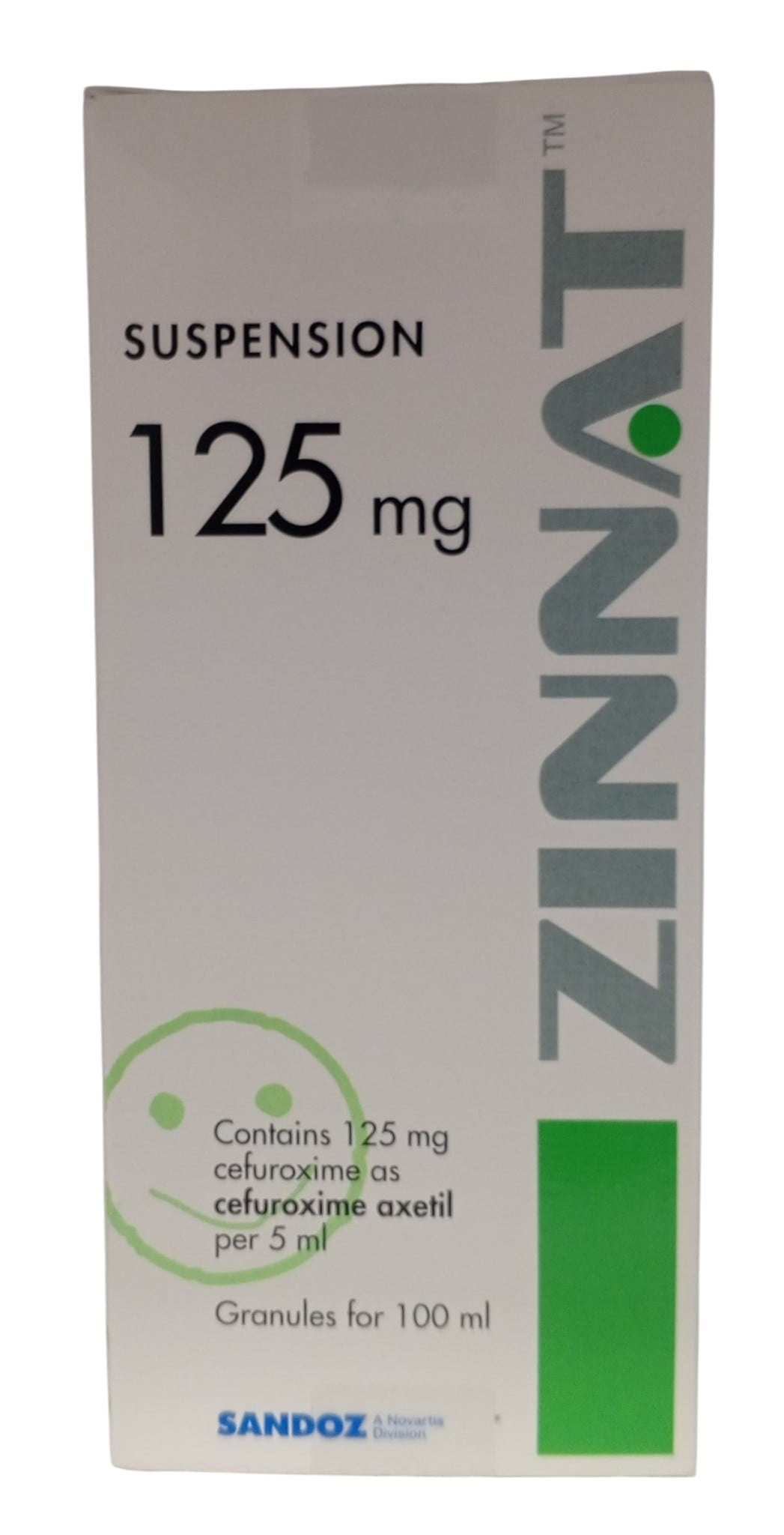 ZINNAT 125MG 100ML SYRUP
